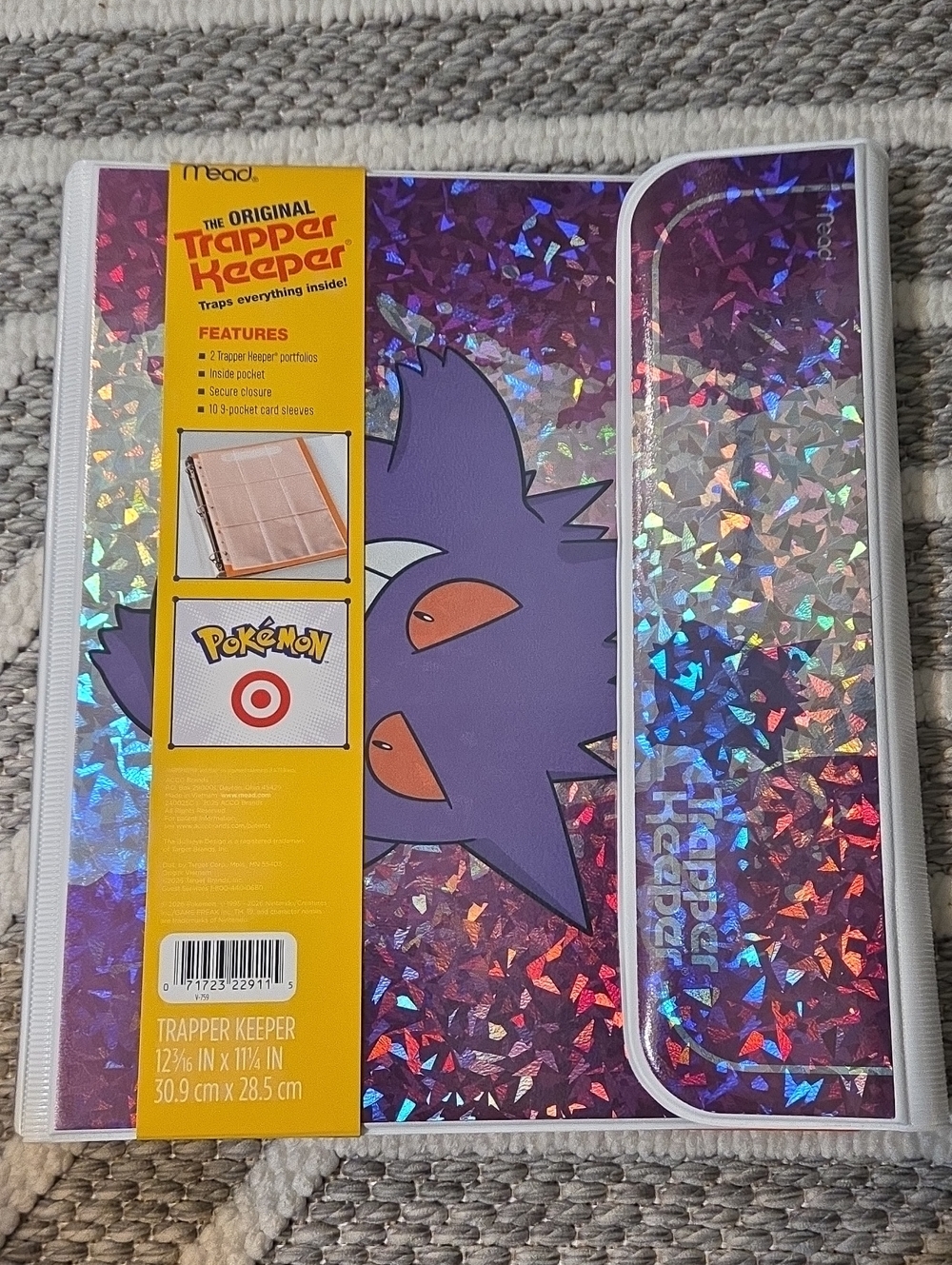 Target x Pokemon-Trapper Keeper Holographic Gengar Design - Purple
